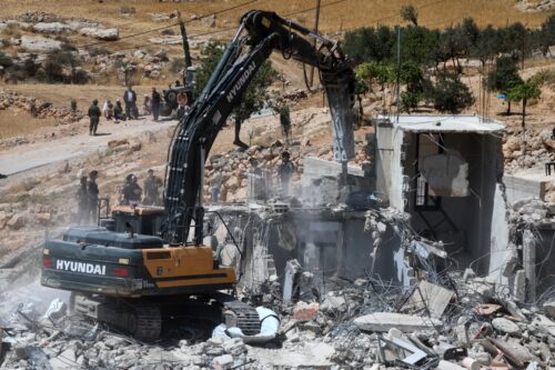 hyundai involved in demolishing palestinian's homes